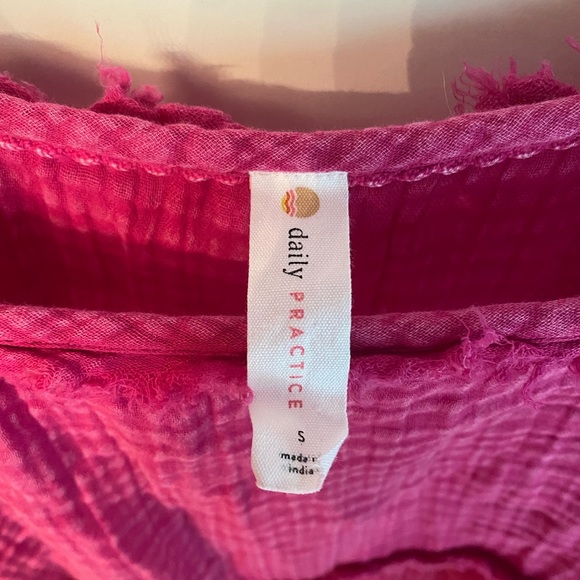 Anthropologie Daily Practice Gauzy Ruffled Top - Picture 5 of 5